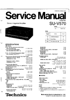Technics - SUV-570 - Service manual 